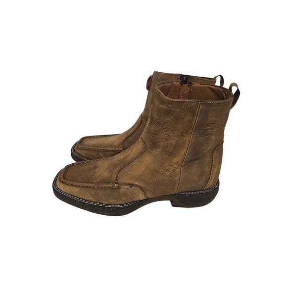 Laredo Men\'s 7462 Side Zipper Western Boot Square Toe Tan Size 9D main image 5